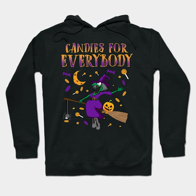 Candies For Everybody Halloween Hoodie by KsuAnn